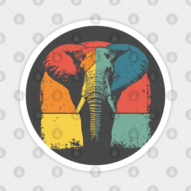 Colorful Elephant Pop Art Shirt for Kids Magnet by TuncGK